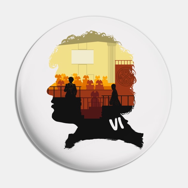 The Sixth Doctor (Trial of a Time Lord) Pin by MrSaxon101