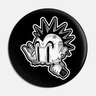 Punk cartoon Pin