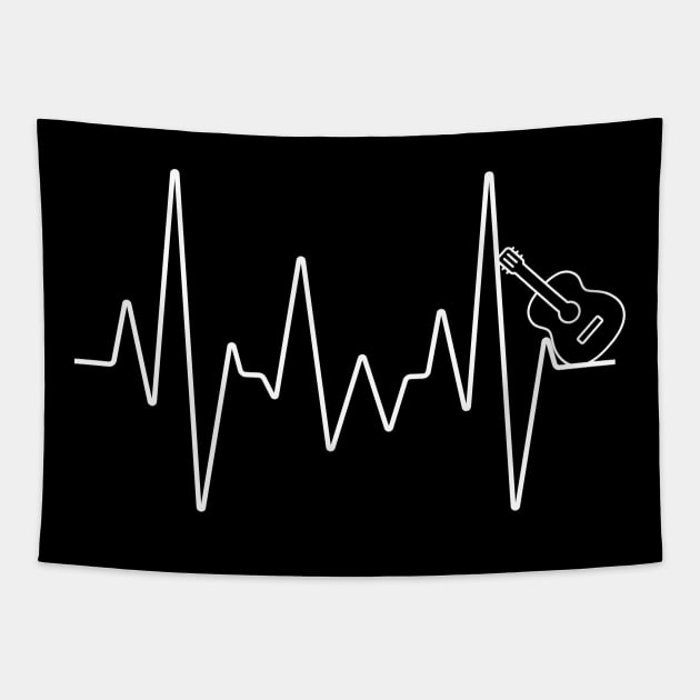 Guitar heartbeat Tapestry by Bukitwgp