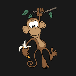 Cute Cartoon Monkey T-Shirt