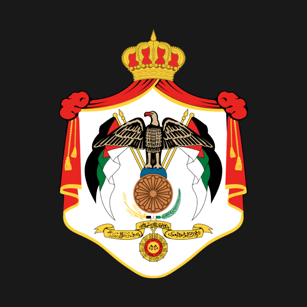 Coat of arms of Jordan by Wickedcartoons