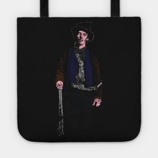 Billy the Kid Grunge Distressed Style Billy the Kid Western Outlaw Tote