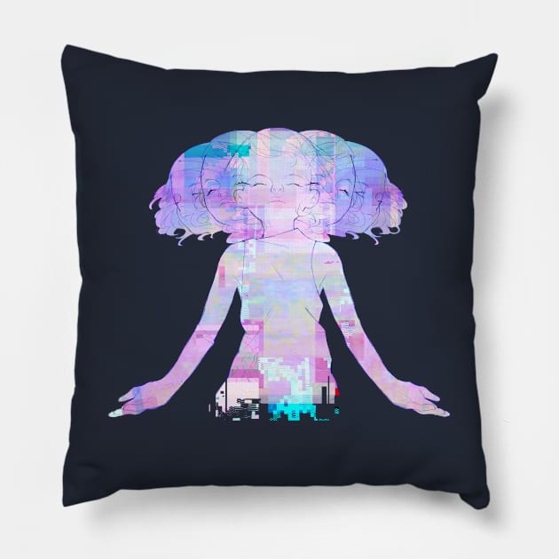 glitch Pillow by teacosi