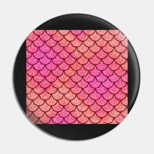 Mermaid Scales Faux glitter in Pink Pin