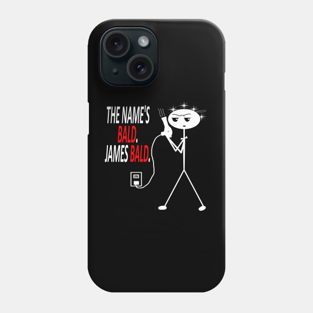 James Bald Phone Case by LininaDesigns