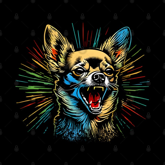 Chihuahua Barking by Midcenturydave