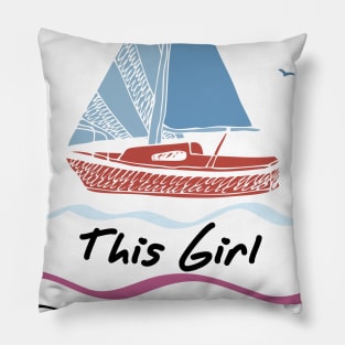 This Girl loves Cruising Women Cruise Gift Pillow