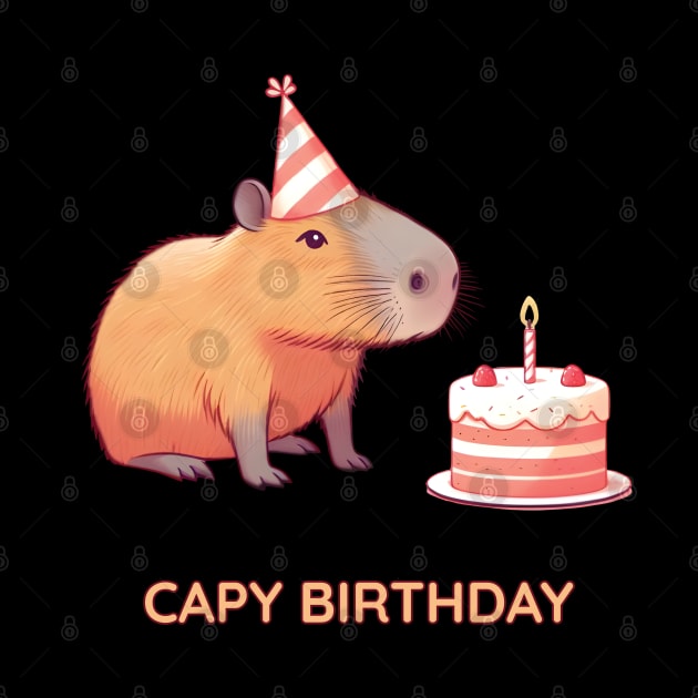 Capy Birthday by ThesePrints