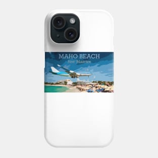 Landing at Sint Maarten Phone Case