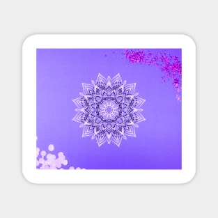 mandala purple Magnet