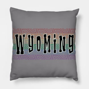 LGBTQ PATTERN AMERICA WYOMING Pillow