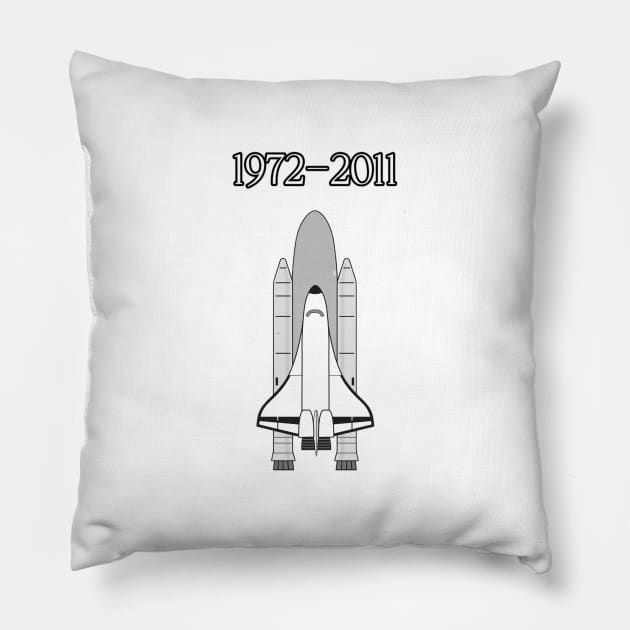 Space shuttle Pillow by Stellar Facts