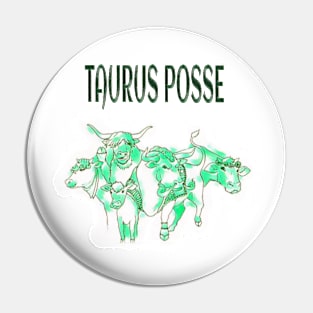 Taurus Posse Portrait - Front Pin