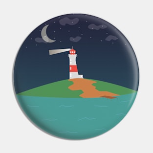 Lighthouse Guiding The Seas Pin