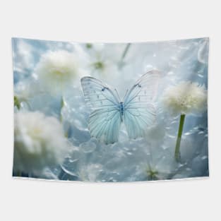 Butterfly Flower Nature Serene Tranquil Tapestry