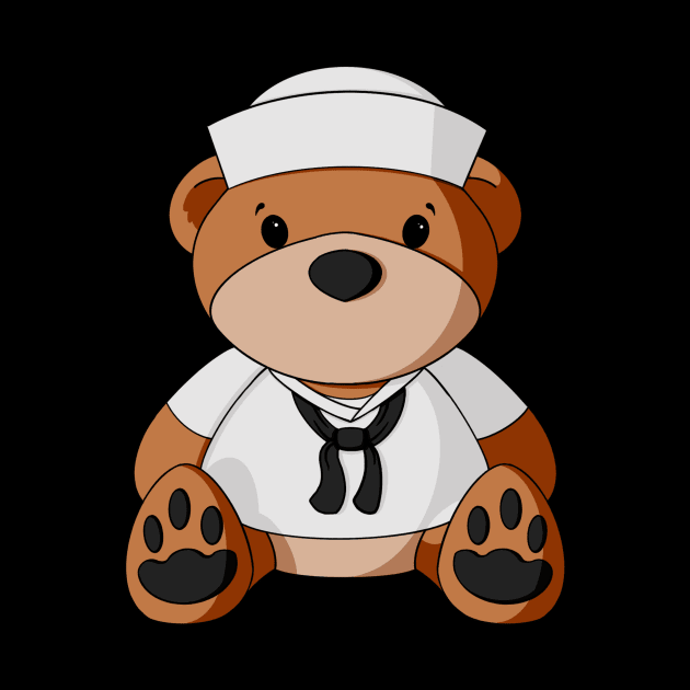 Navy Sailor Teddy Bear by Alisha Ober Designs