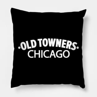 Old Towners Chicago Minimal Logo Design - Chicago Neighborhood Series Pillow