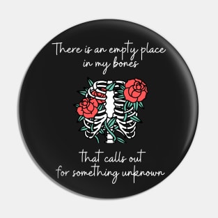 There is an empty place in my bones Jack Skellington quote Pin