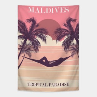 Maldives Tropical Paradise Tapestry