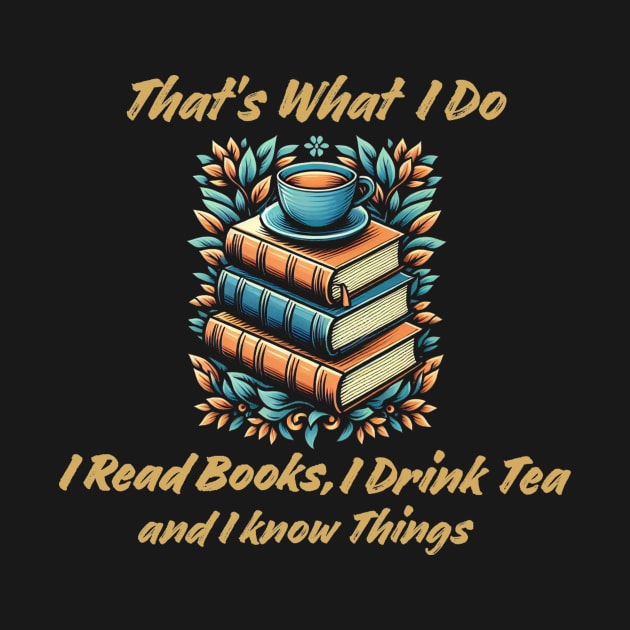 That's what i do i read books i drink tea and i know thing by WILLER