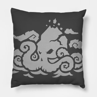 Kraken Island - Gray Pillow