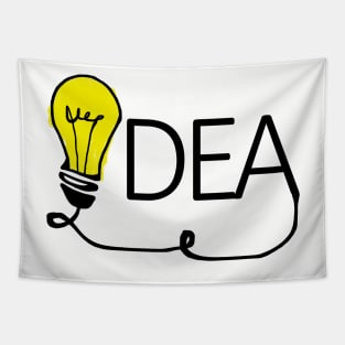 Idea- electrical light bulb art Tapestry