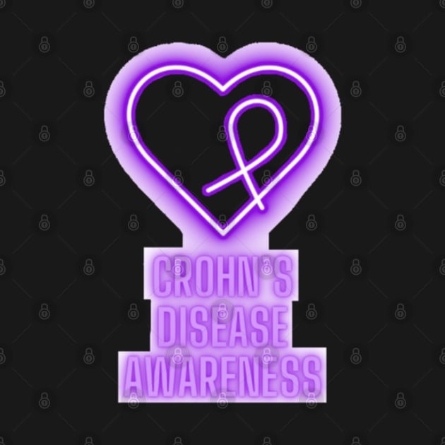 Neon Purple Crohn’s Disease Awareness by CaitlynConnor