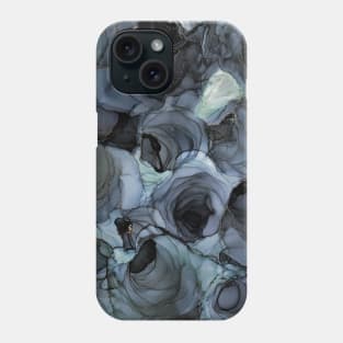 Abstract Blue Roses Phone Case