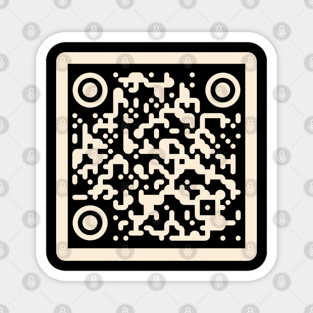 Rick Roll - QR Code Magnet by RetroPandora