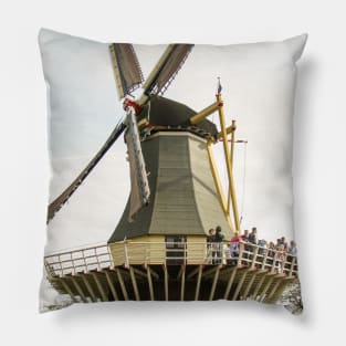 Dutch Windmill - Keukenhof Tulip Festival, Holland Pillow