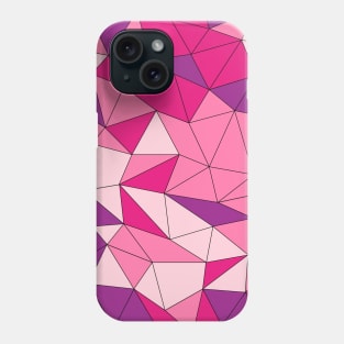 Pink Geometric Design Pattern Phone Case