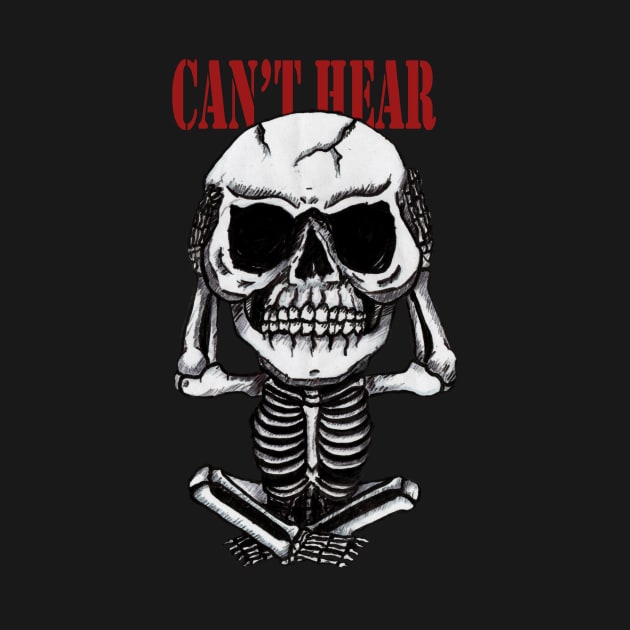 Can't Hear Skull by debonaart