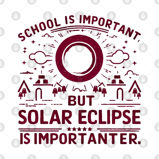 School is important but solar eclipse is importanter by mdr design