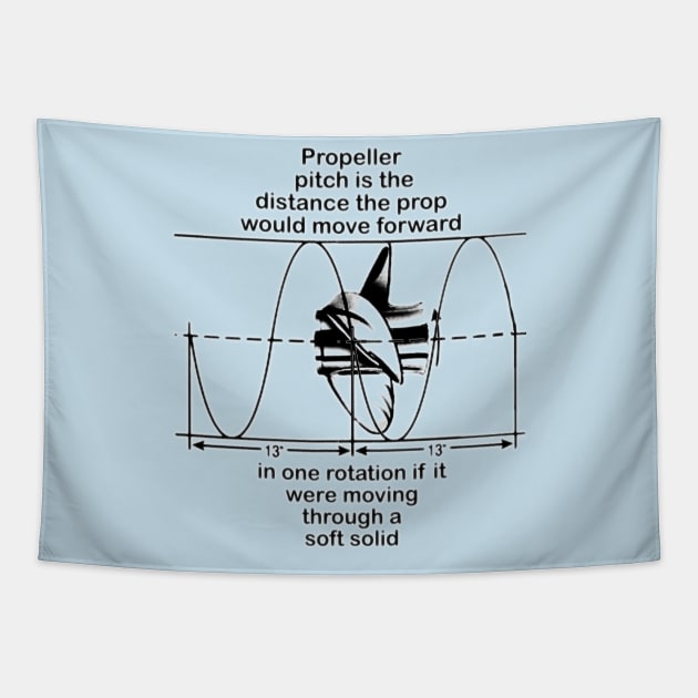 Boat Propeller Pitch Tapestry by Manatee Max