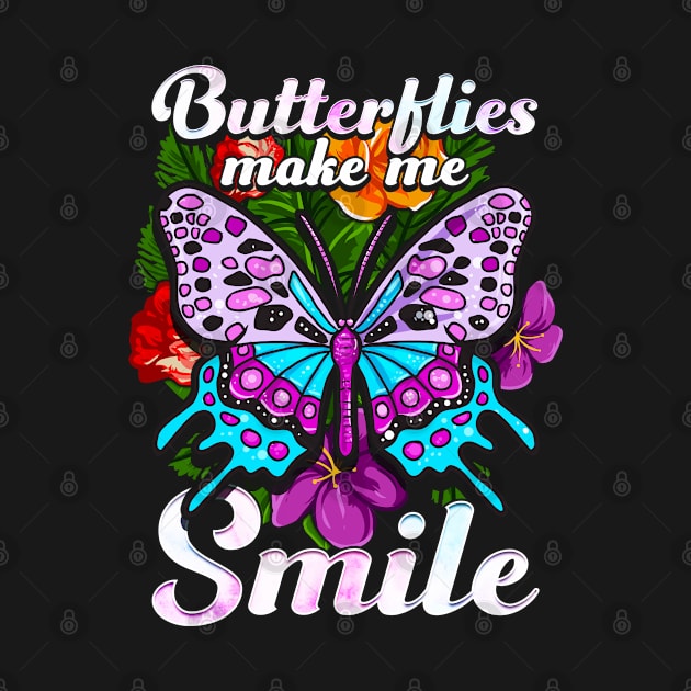 Butterflies Make Me Smile Cute Butterfly by E