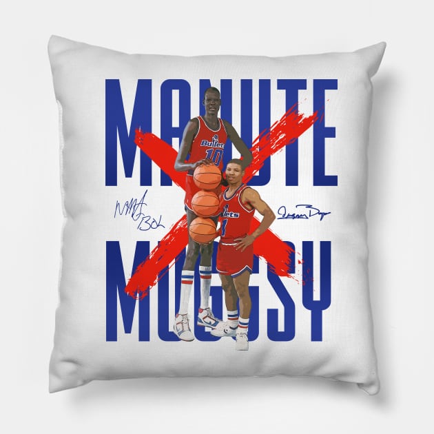 Manute Bol x Muggsy Bogues Pillow by Juantamad