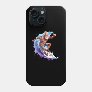 ny Grandpa Surfing 2 Phone Case