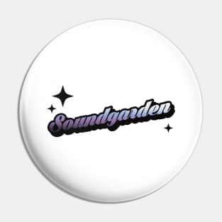 Soundgarden - Retro Classic Typography Style Pin