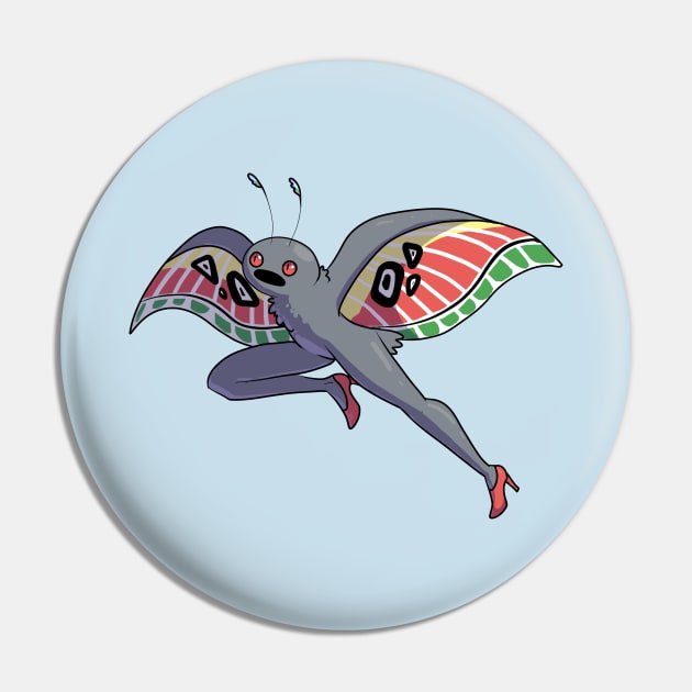 Leggly Mothman Pin by ziodynes098