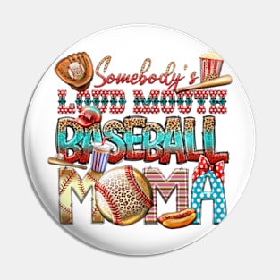 Baseball Mom Pin