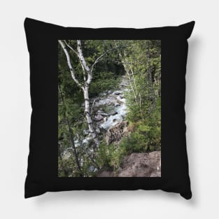 Beautiful Mountain Stream Pillow