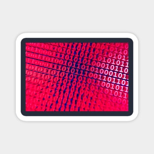 Binary Numbers, Computer Talk, Red And Blue Magnet