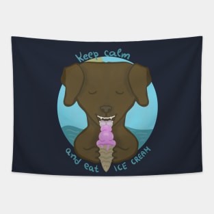 Keep calm and eat ice cream Tapestry