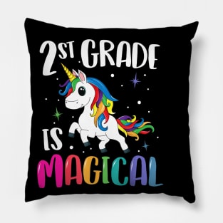 2nd Grade Is Magical Unicorn Back to School Teacher Second Pillow