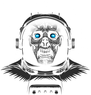 Zombie astronaut Magnet