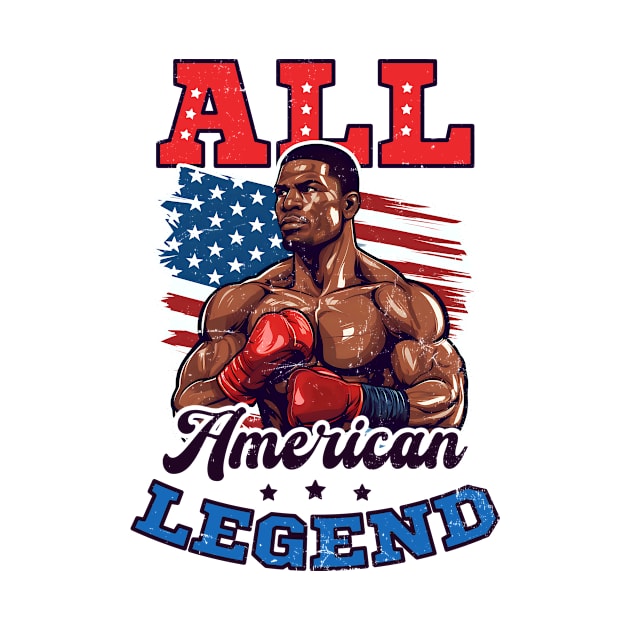 Boxing Shirt | All American Legend by Gawkclothing