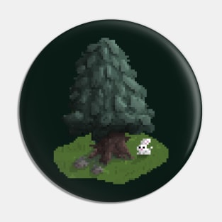 Le bunny & the tree Pin