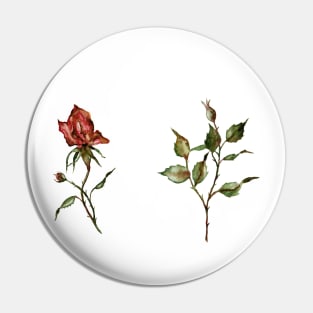 Loose Rose Buds Pin