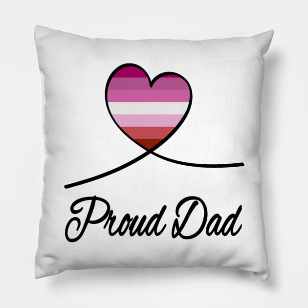 Proud Dad Pillow by artbypond
