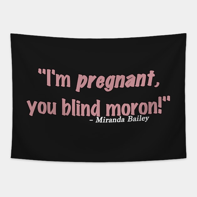 Miranda Bailey pregnant Tapestry by cristinaandmer